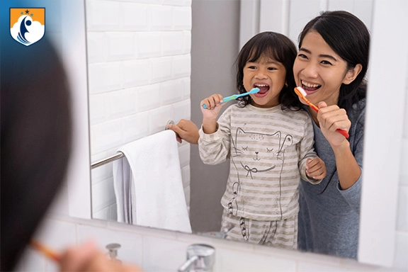 Westcliff Early Learning - Back to School Tips and Tricks - morning routine brushing teeth